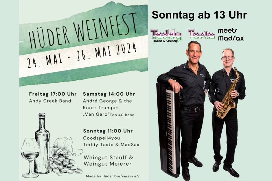 Hüder Weinfest - Dorfplatz Hüde - live on stage 